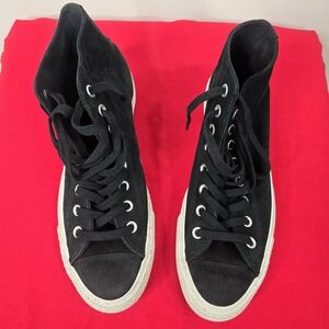 Converse Black Suede High-Top Sneakers